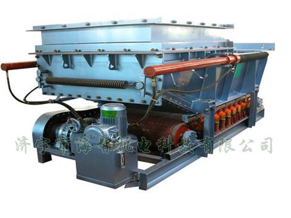 它將帶式（甲帶）給料機(jī)的手動(dòng)檢修閘門改為電動(dòng)、液動(dòng)或氣動(dòng)控制閥門，增大了閘門推力